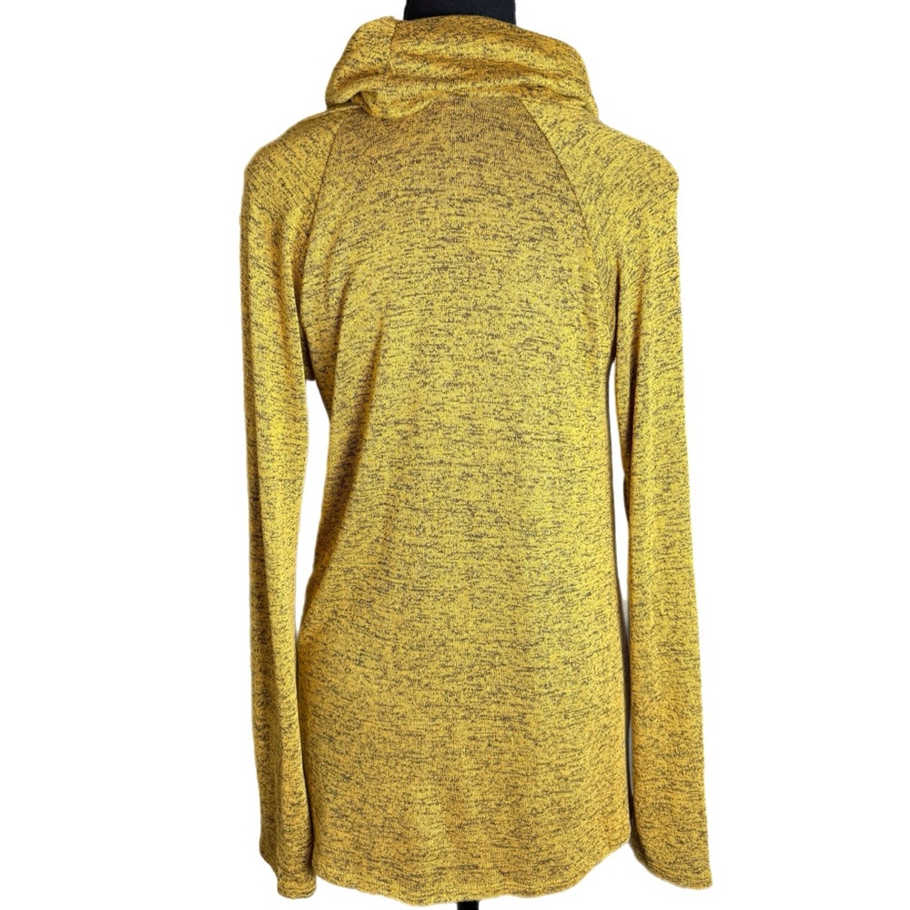 Mustard Cowl Neck Button Detail Top‎ Long Sleeve Blouse M - Picture 7 of 9